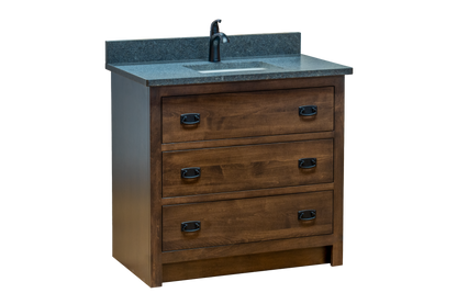 Trusty Wood Lexington Bathroom Vanity 36" with Two Drawers