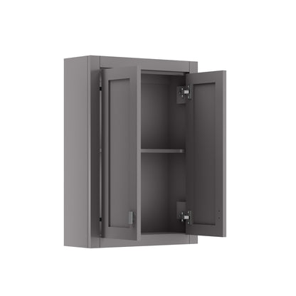 Madison 24 in. W x 33 in. H x 8 in. D Bathroom Storage Toilet Topper in Cashmere Grey | Water Creation