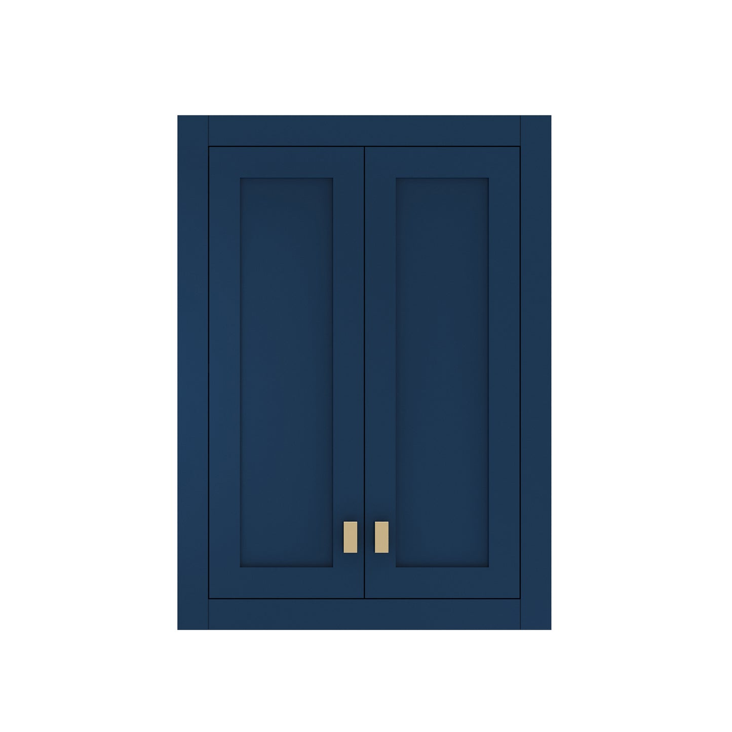 Madison 24 in. W x 33 in. H x 8 in. D Bathroom Storage Wall Cabinet in Monarch Blue | Water Creation