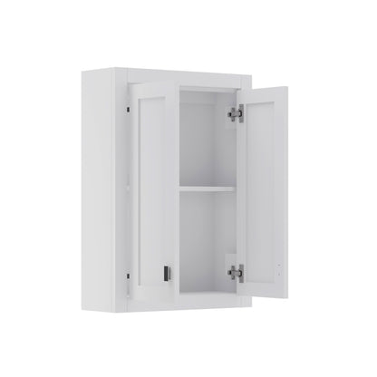 Madison 24 in. W x 33 in. H x 8 in. D Bathroom Storage Toilet Topper in Pure White | Water Creation