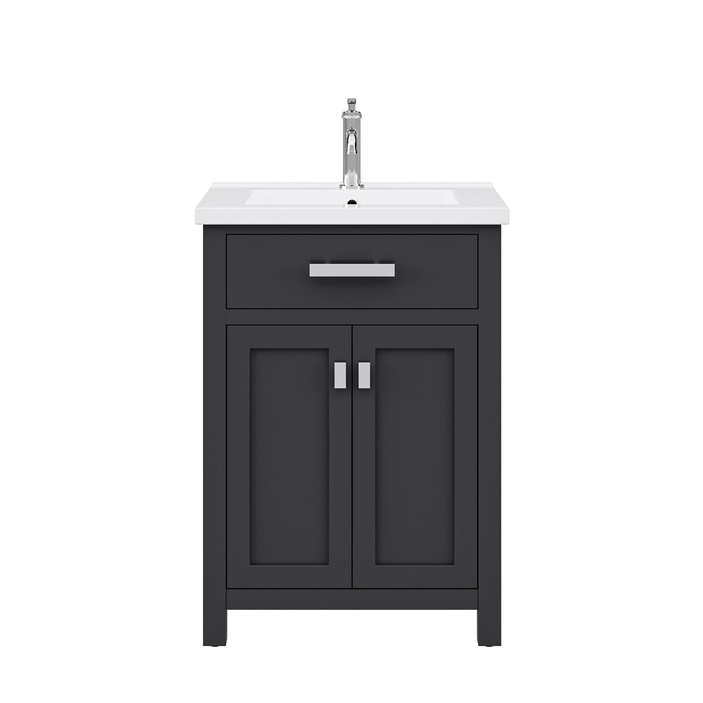 Myra 24 in. Bath Vanity in Espresso with Integrated Ceramics Vanity Top and Sink | Water Creation