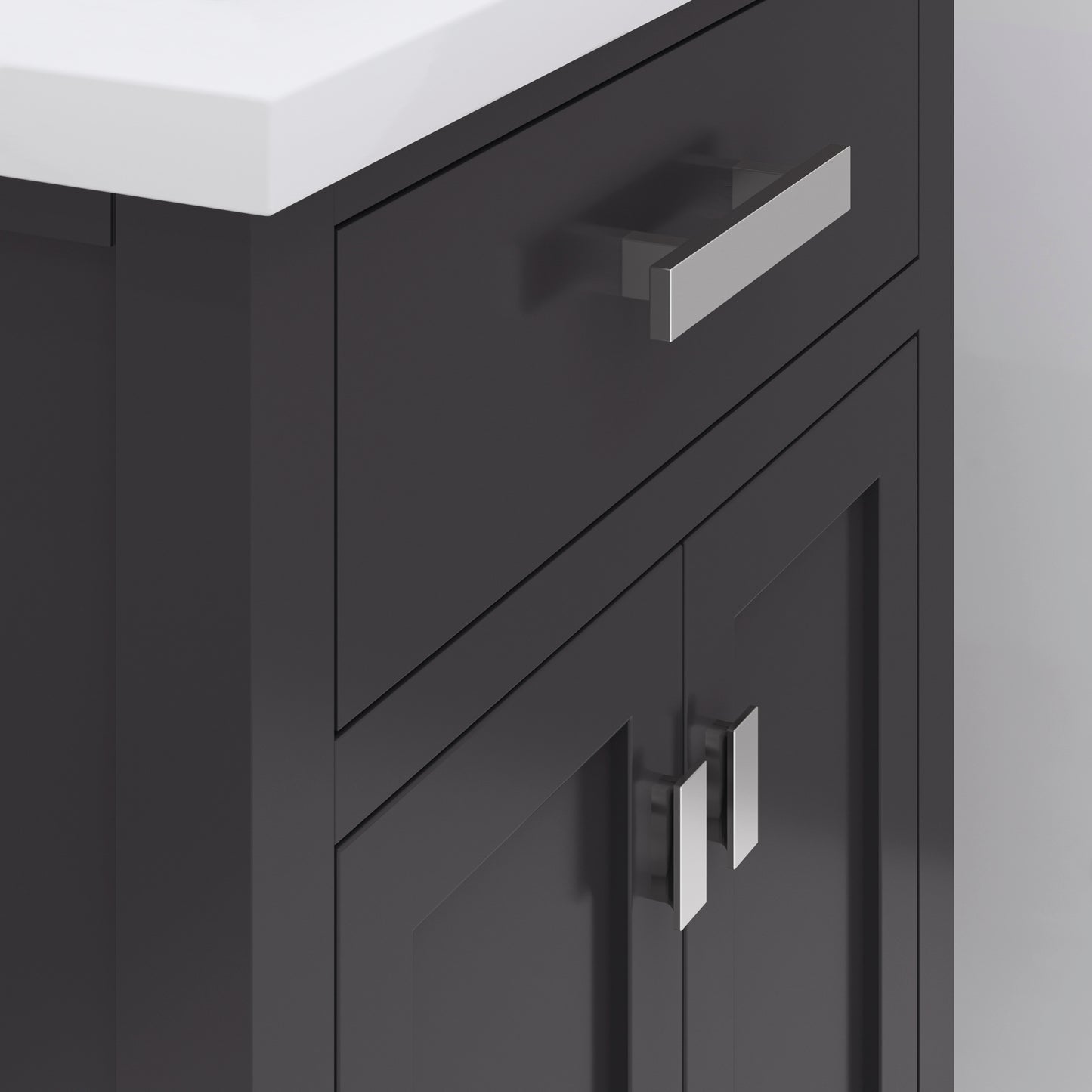 Myra 24 in. Bath Vanity in Espresso with Integrated Ceramics Vanity Top and Sink | Water Creation