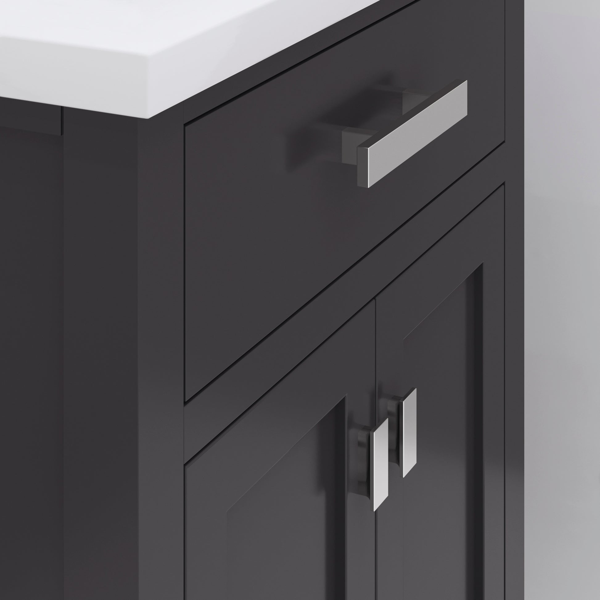 Myra 24 in. Bath Vanity in Espresso with Integrated Ceramics Vanity Top and Sink | Water Creation