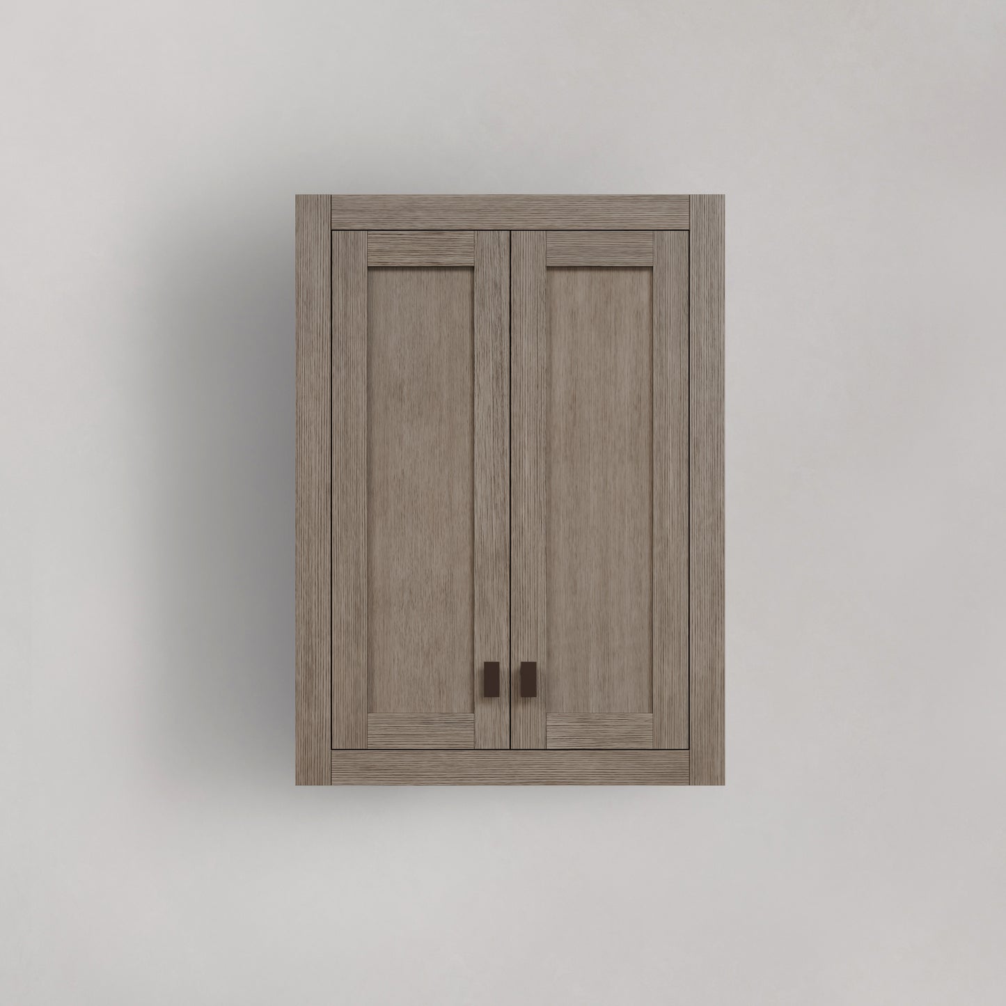Madison 24 in. W x 8 in. D x 33 in. H Bathroom Storage Wall Cabinet in Grey Oak | Water Creation
