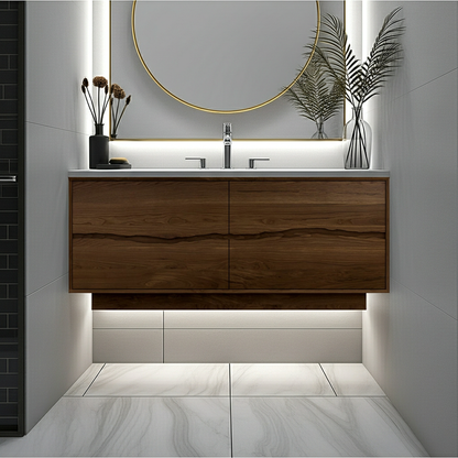 Vanderloc Ventura Four-Drawer Double Bath Vanity With Integrated Countertop