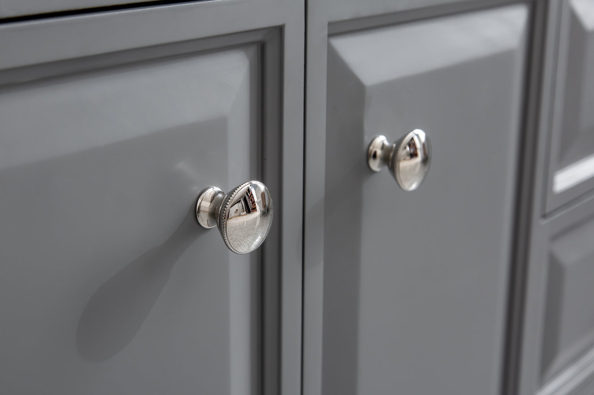 Palace 72 in. W Bath Vanity in Cashmere Grey with Quartz Vanity Top with White Basin | Water Creation