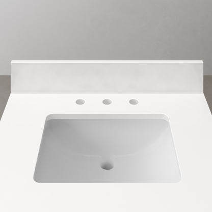 Sequoia 30 in. x 34.4 in. H Single Sink Bath Vanity in Noir Juglans with Whitebrook Quartz Top | Water Creation