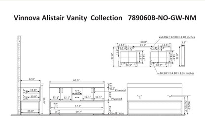 Vinnova Alistair bathroom vanity in North American Oak — view 8
