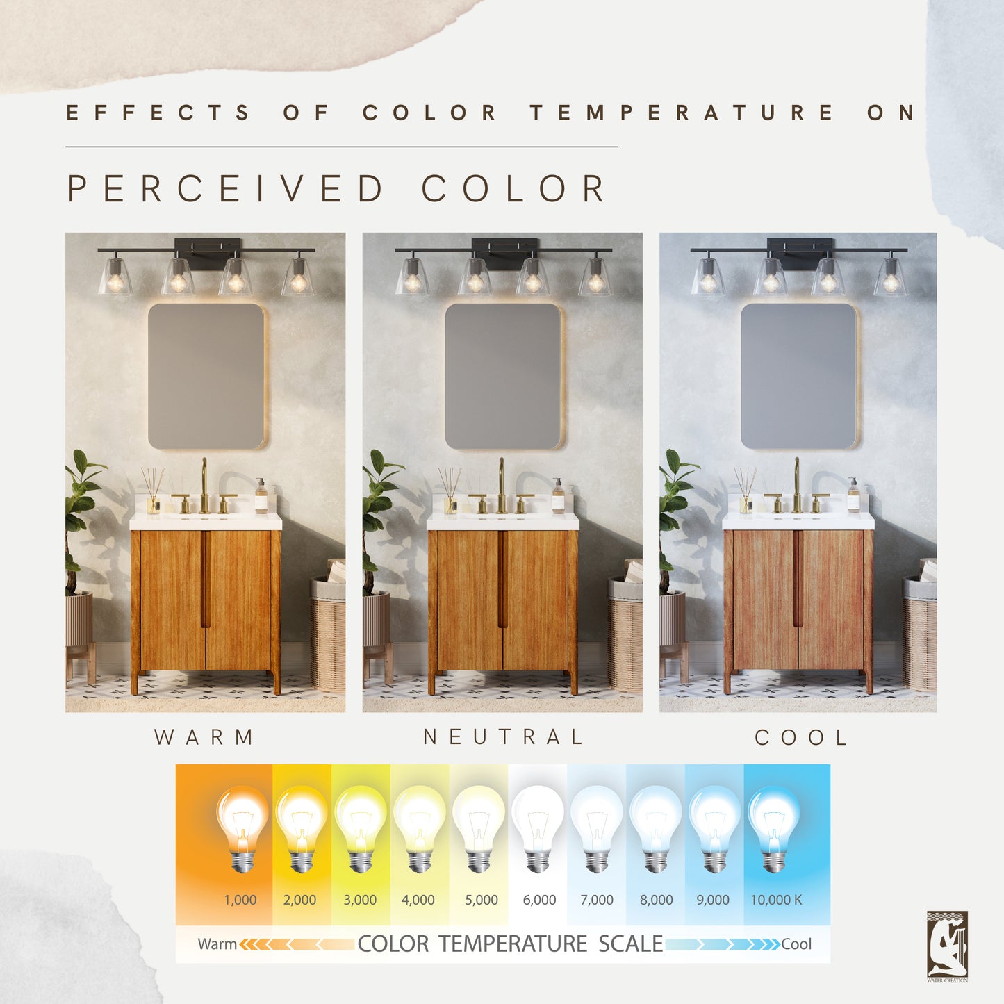 Sequoia 30 in. x 34.4 in. H Single Sink Bath Vanity in Mango Wood With White Brook Quartz Top | Water Creation