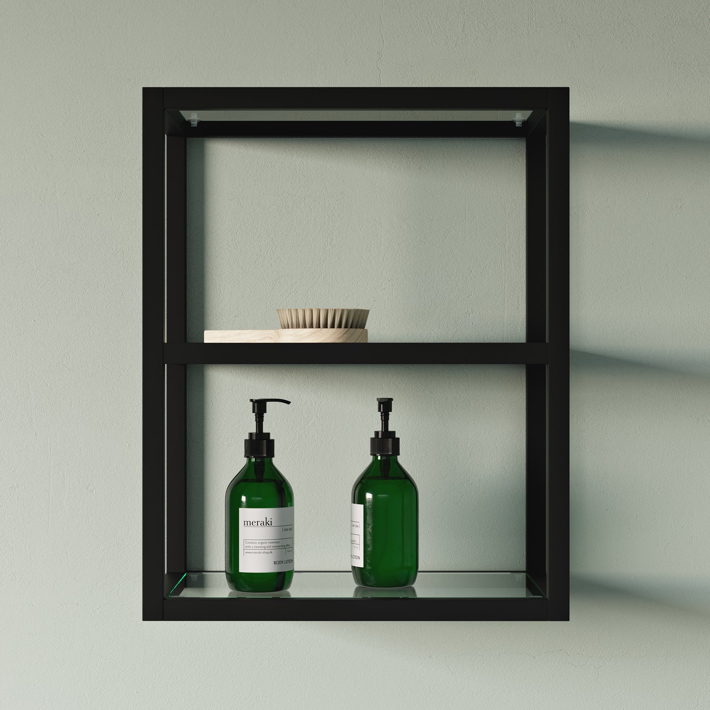Swiss Madison, Pierre 16"x20"x10" Wall-Mounted Linen Cabinet in Matte Black