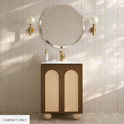 Swiss Madison Plaisir II 24-inch freestanding bathroom vanity in Brown Oak — view 2