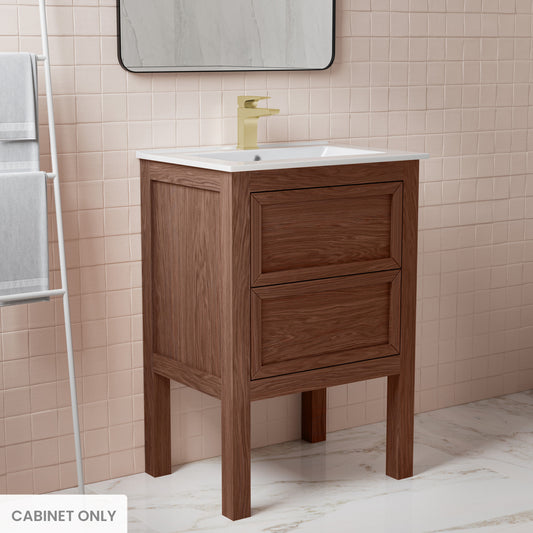 Swiss Madison, Nadar 24" Bathroom Vanity in Walnut Cabinet Only