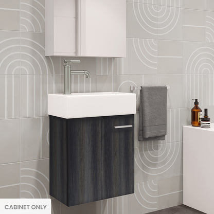 Swiss Madison, Colmer 18 Black Walnut Bathroom Vanity Cabinet Only (SM-BV612)