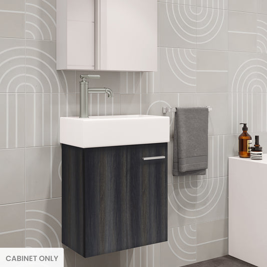 Swiss Madison, Colmer 18 Black Walnut Bathroom Vanity Cabinet Only (SM-BV612)