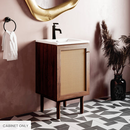 Swiss Madison, Classe 18" Bathroom Vanity in Dark Walnut Cabinet Only