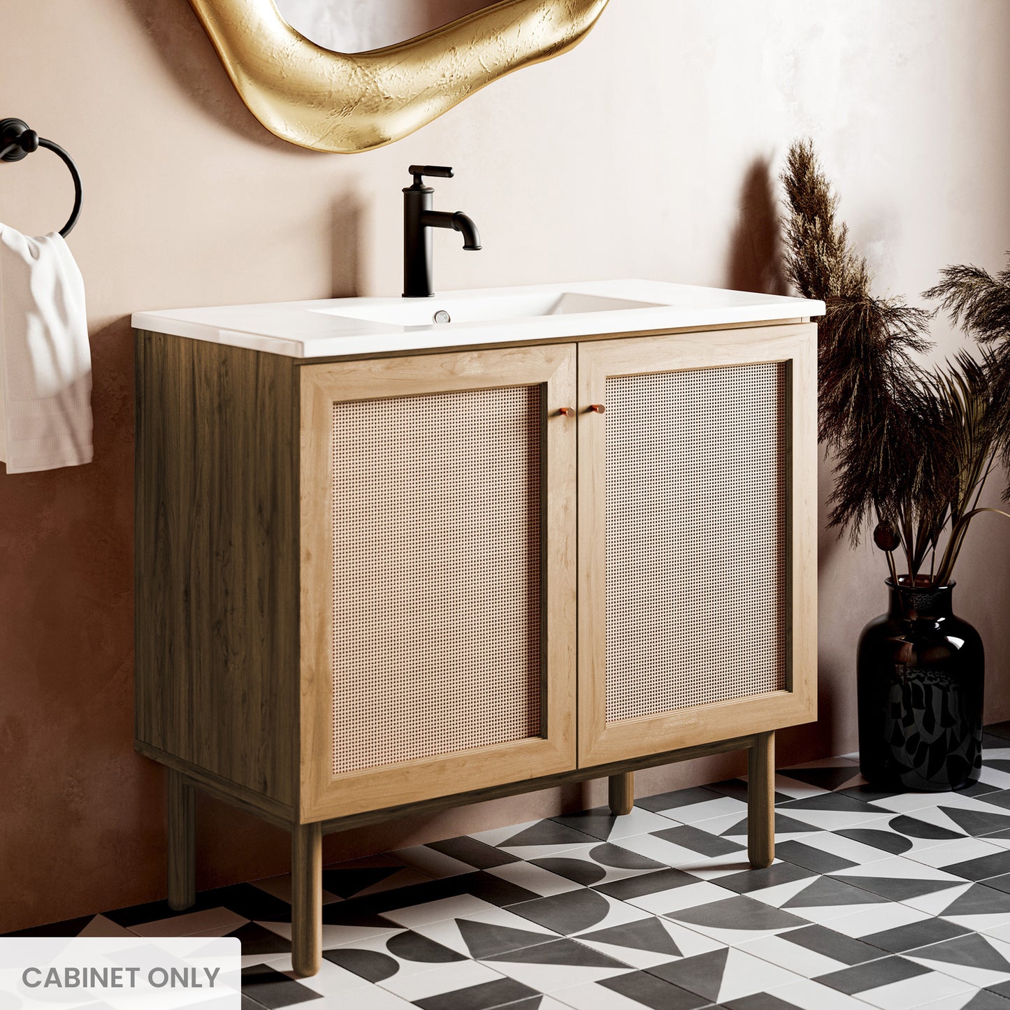 Swiss Madison Classe 36-inch bathroom vanity in Oak Cabinet Only — view 2