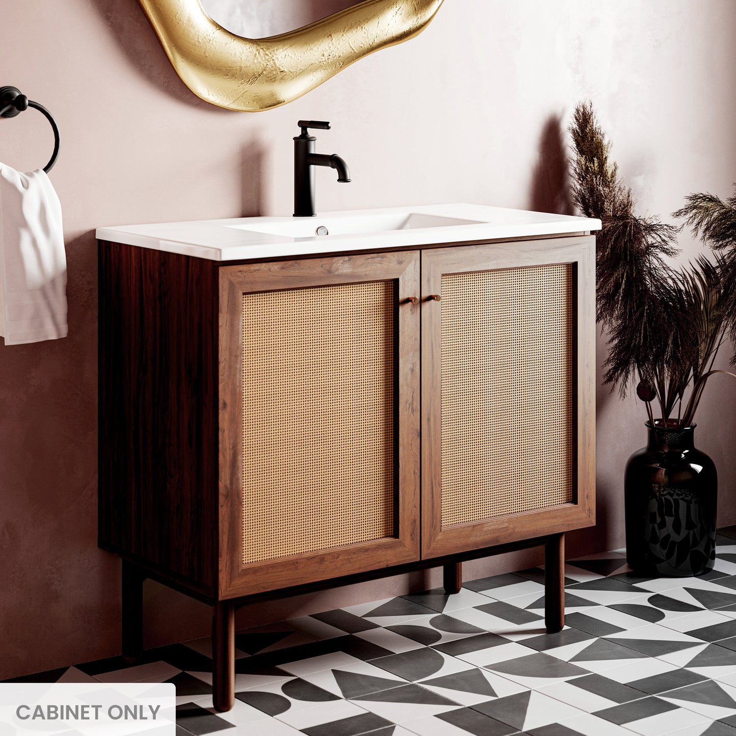 Swiss Madison Classe 36-inch bathroom vanity in Dark Walnut Cabinet Only — view 2