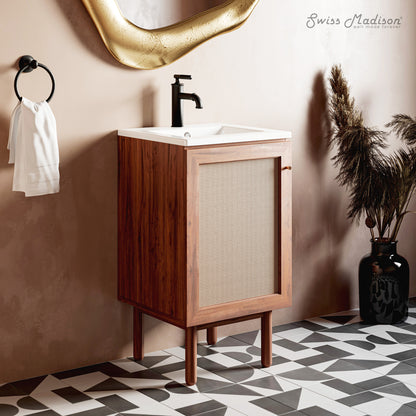 Swiss Madison, 18" Ceramic Square Vanity Sink Top