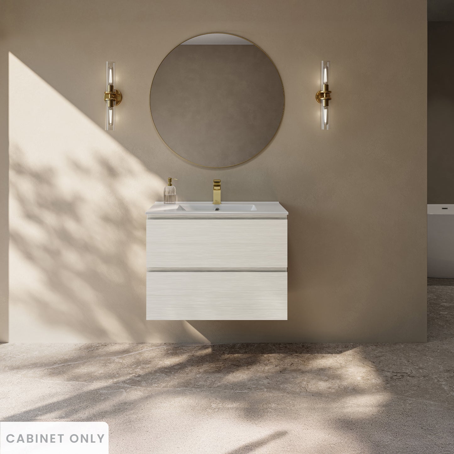 Swiss Madison, Liberte 30" Wall-Mounted Bathroom Vanity Cabinet without Top in White Oak
