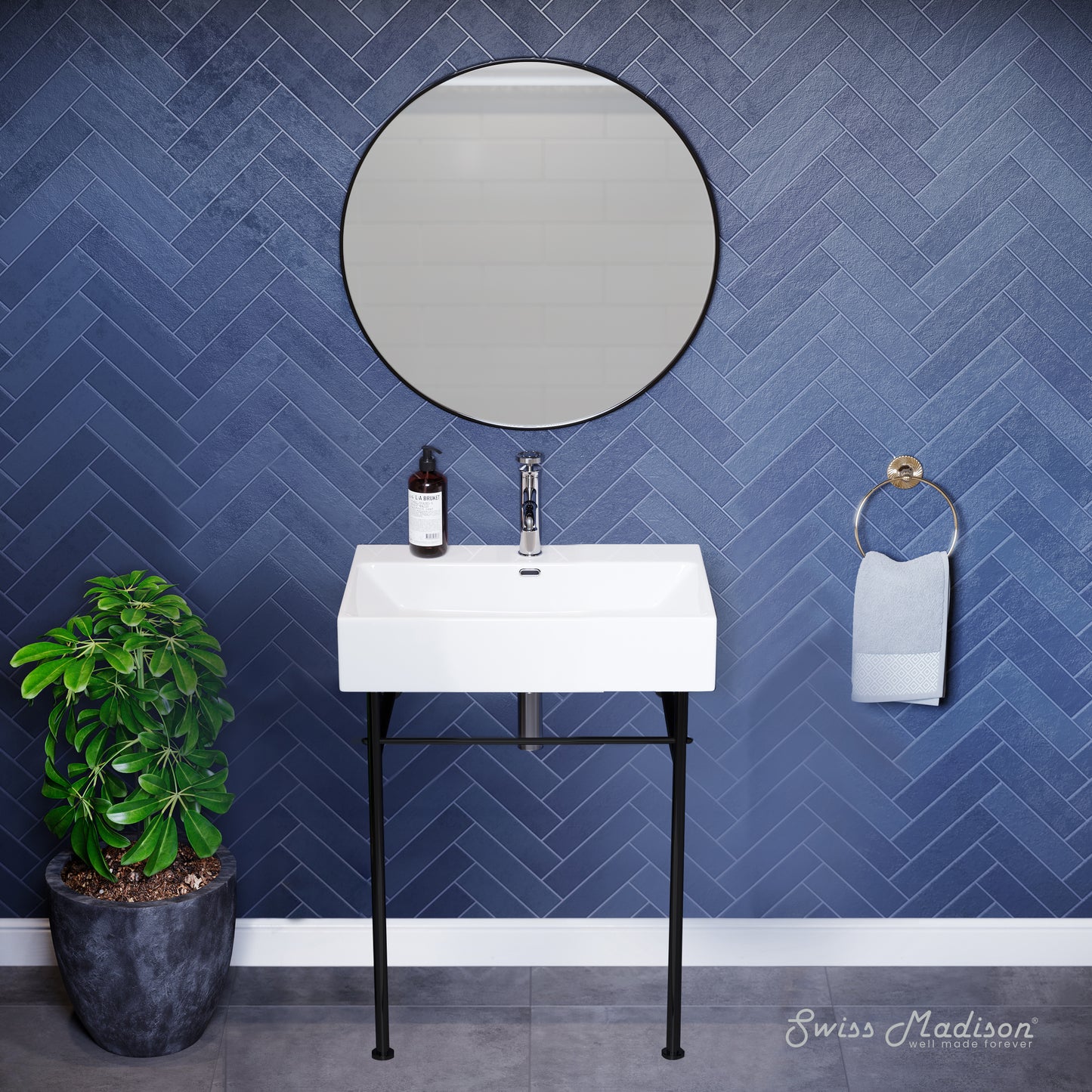 Swiss Madison, Claire 24 Console Sink
