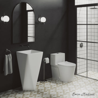 Swiss Madison, Brusque One-Piece Pedestal Sink