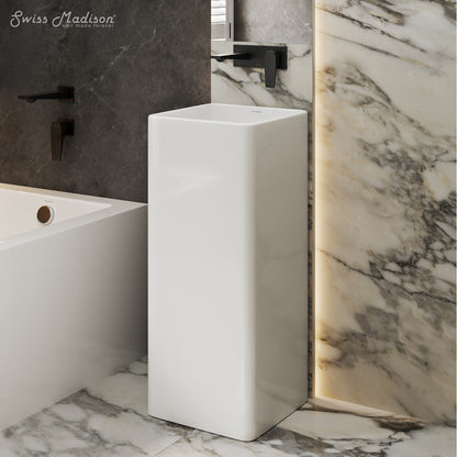 Swiss Madison, Claire One-Piece Pedestal Sink