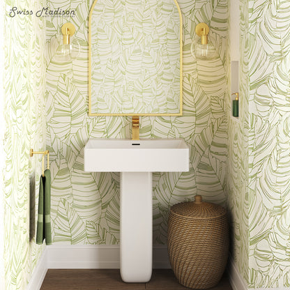 Swiss Madison, Concorde Square Two-Piece Pedestal Sink