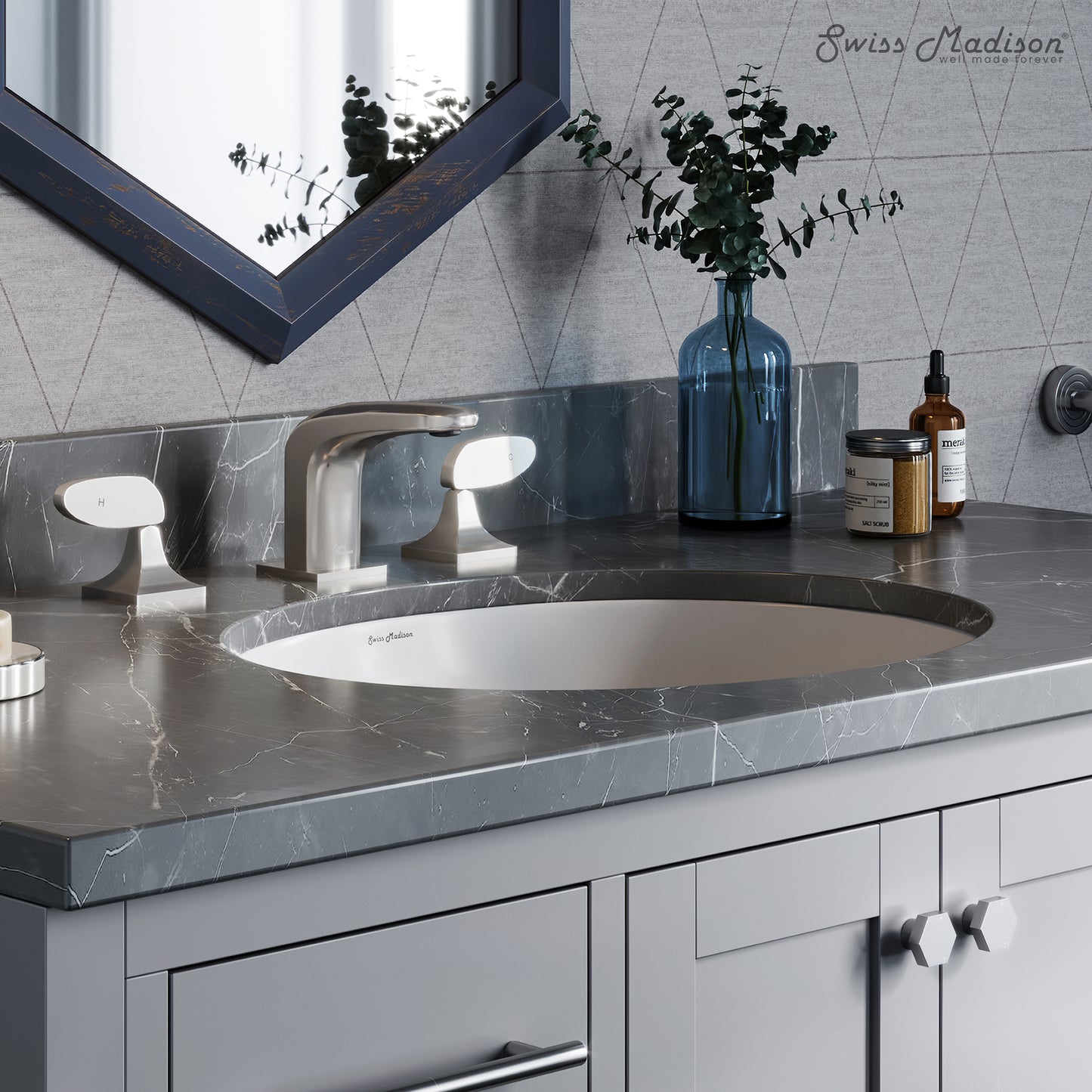 Swiss Madison, Monaco 18 Oval Under-Mount Bathroom Sink