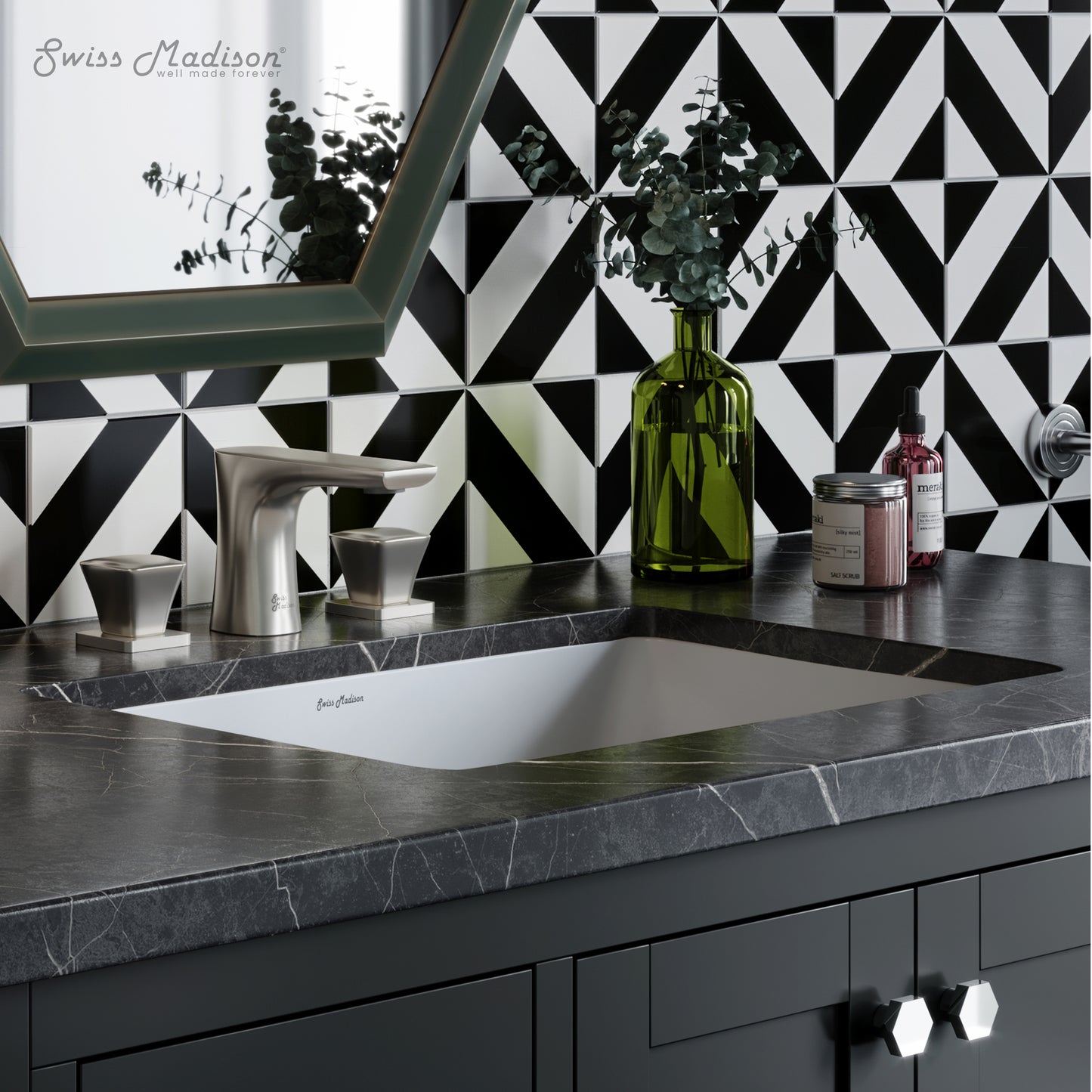 Swiss Madison, Plaisir 21 Rectangular Under-Mount Bathroom Sink