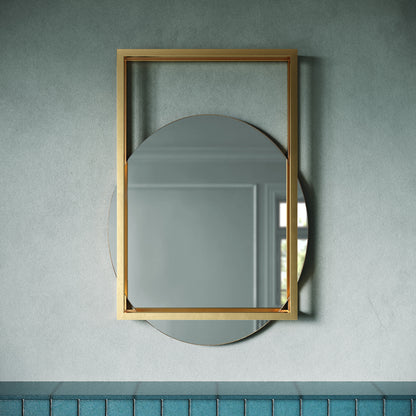 Swiss Madison, Pierre 35.5" Vanity Mirror in Brushed Gold