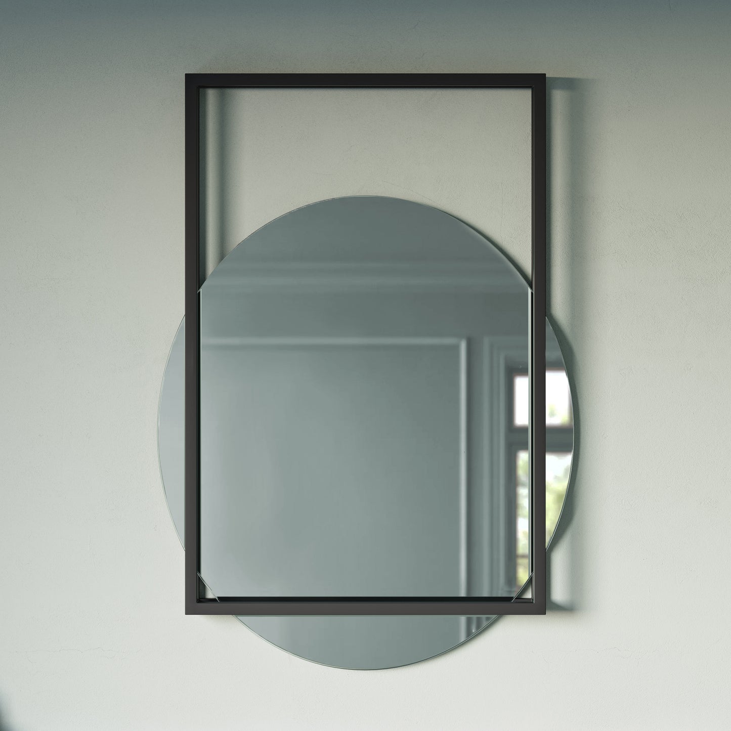 Swiss Madison, Pierre 35.5" Vanity Mirror in Matte Black