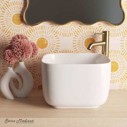 Swiss Madison, Carre 14.5" Square Vessel Bathroom Sink