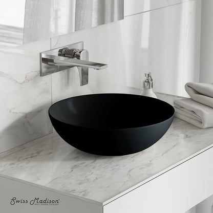 Swiss Madison, Classe 16 Color Ceramic Sink in Matte Black