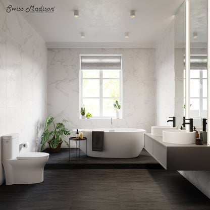 Swiss Madison, Monaco Round Vessel Sink with Faucet Mount
