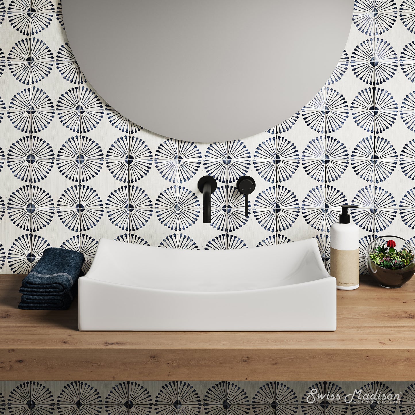 Swiss Madison, Marseille 25.5” Rectangle Vessel Bathroom Sink