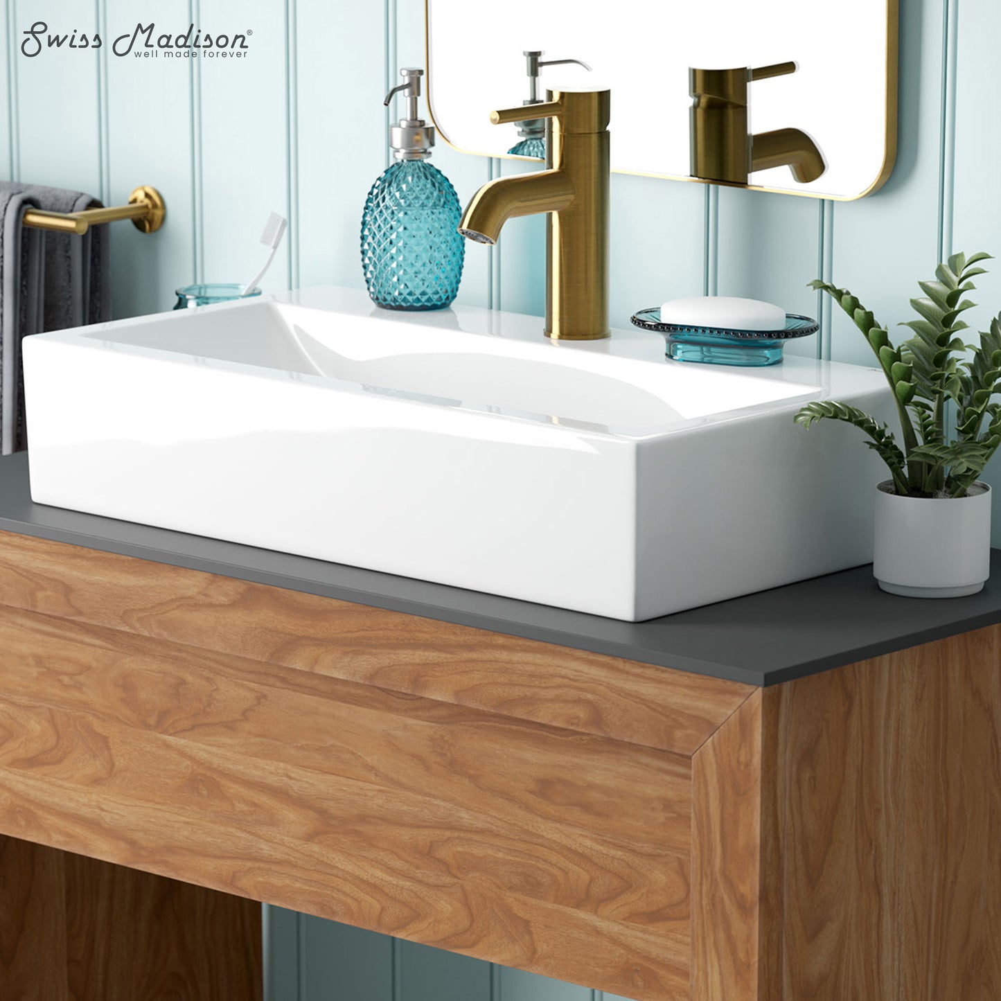 Swiss Madison, Rennes Vanity 24" Vessel Sink