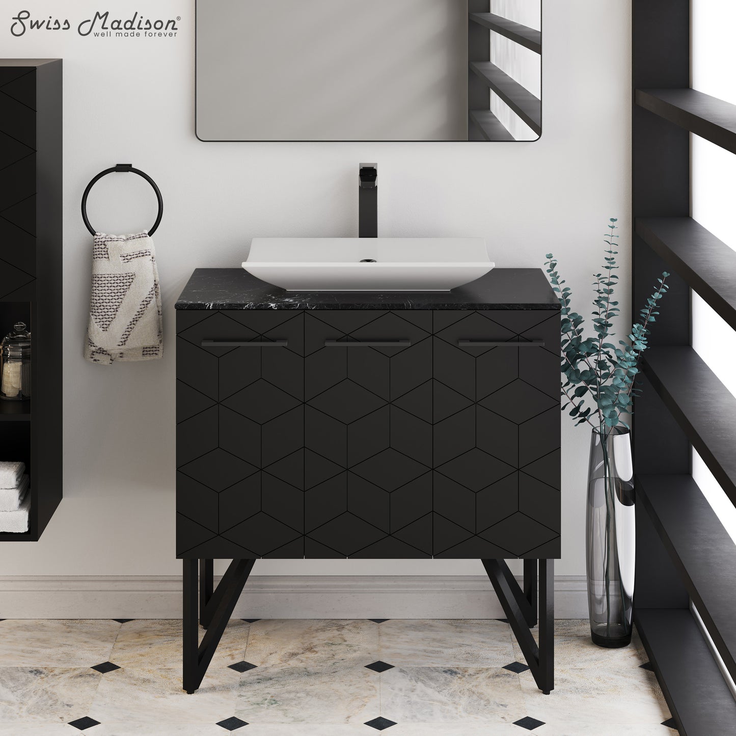 Swiss Madison, Annecy 23.5” Rectangle Vessel Bathroom Sink