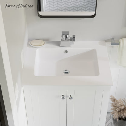 Swiss Madison, Voltaire 25 Vanity Top Sink with Single Faucet Hole