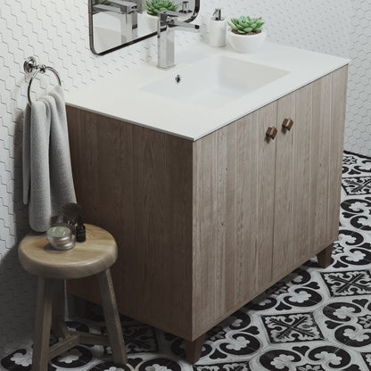 Swiss Madison, Voltaire 37 Vanity Top Sink with Single Faucet Hole