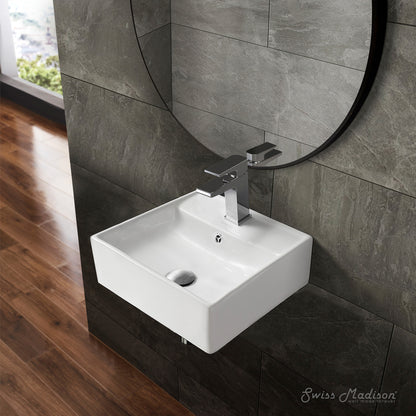 Swiss Madison, Claire Compact Ceramic Wall hung Sink