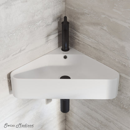 Swiss Madison, St Tropez Corner Wall Hung Sink