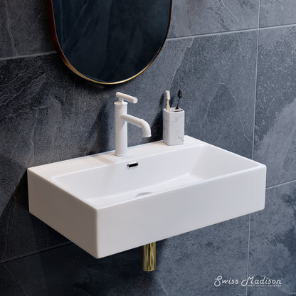Swiss Madison, Claire 24" Rectangle Wall-Mount Bathroom Sink