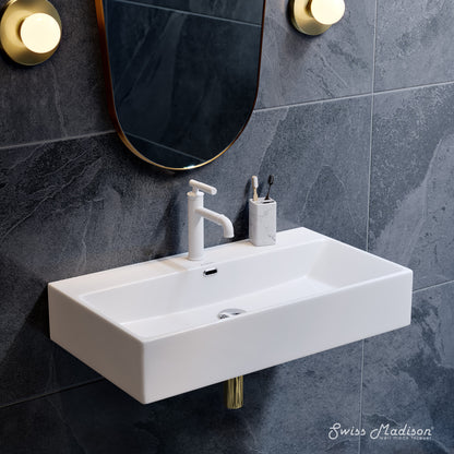 Swiss Madison, Claire 30" Rectangle Wall-Mount Bathroom Sink