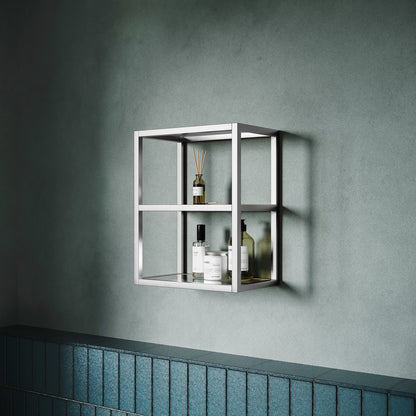 Swiss Madison, Pierre 16"x20"x10" Wall-Mounted Linen Cabinet in Chrome