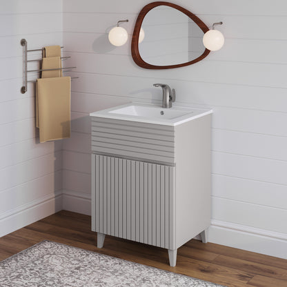 Swiss Madison, Bernay 24" Bathroom Vanity in Shell
