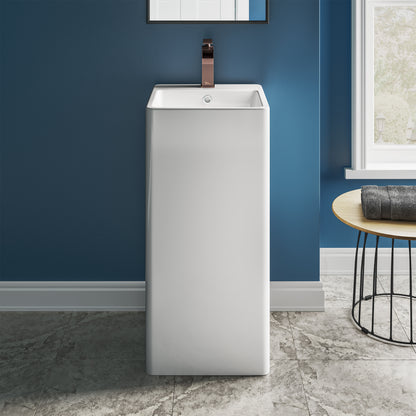 Swiss Madison, Concorde One Piece Pedestal Sink
