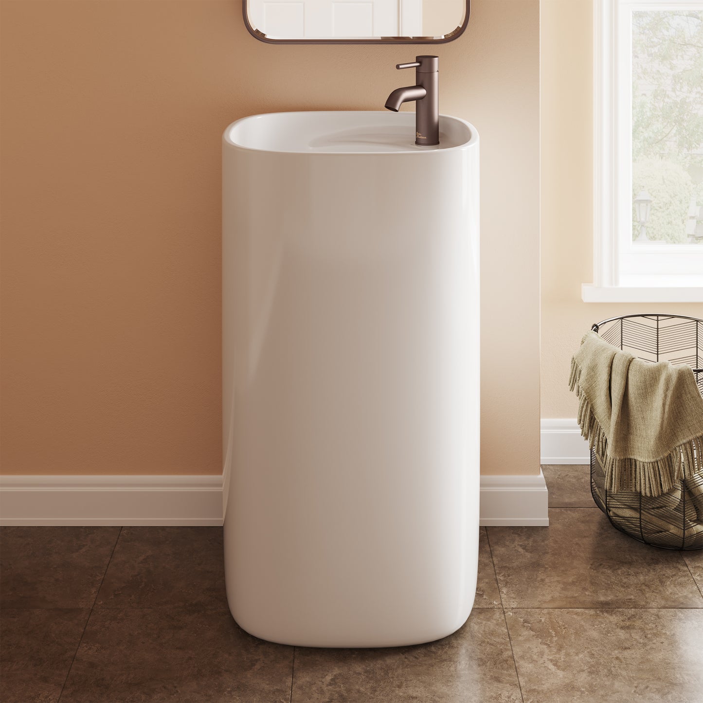 Swiss Madison, Ivy One Piece Pedestal Sink