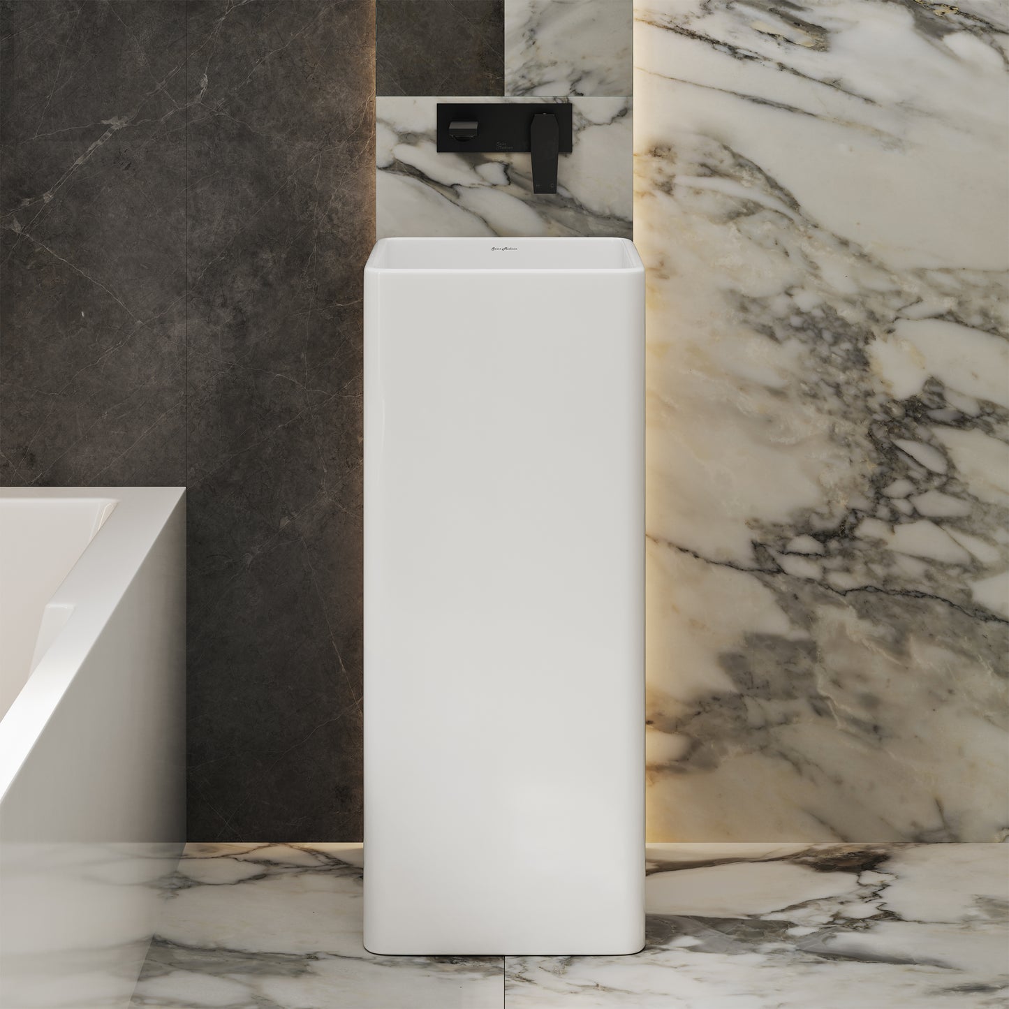 Swiss Madison, Claire One-Piece Pedestal Sink
