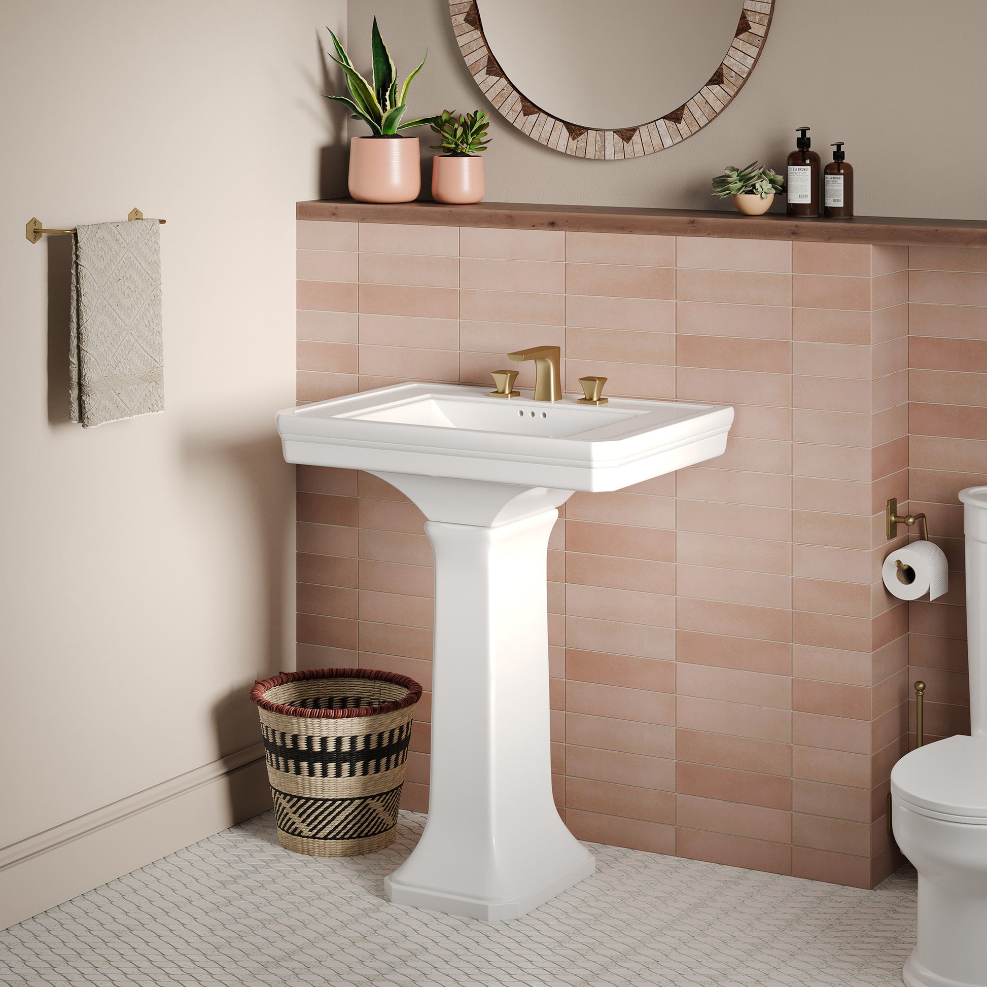 Swiss Madison Voltaire Two-Piece Pedestal two-piece pedestal bathroom vanity — view 7