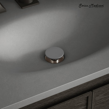 Swiss Madison Lisse Concrete Bathroom bathroom vanity in Matte Dark Gray — view 4
